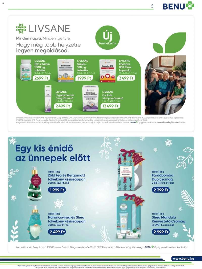 BENU Gyógyszertárak BENU Gyógyszertárak akciós újság 5 oldal