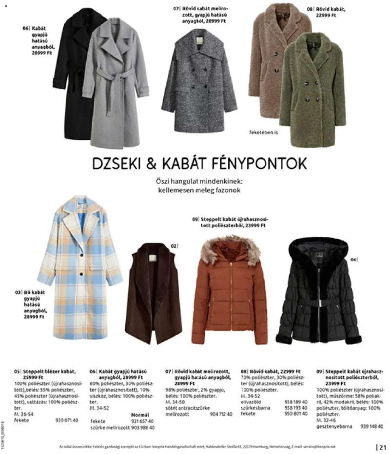 Bonprix Bonprix katalógus - Az ősz stílusában 23 oldal