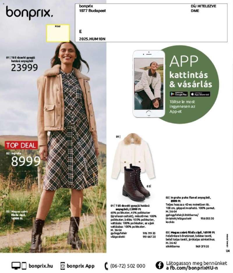 Bonprix Bonprix katalógus - Új, Vidéki Romantika 100 oldal