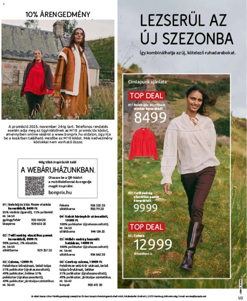 Bonprix Bonprix katalógus - Új, Vidéki Romantika 2 oldal