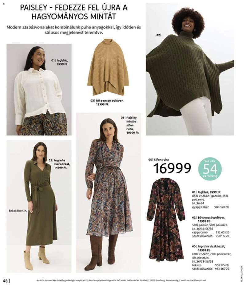 Bonprix Bonprix katalógus - Új, Vidéki Romantika 50 oldal