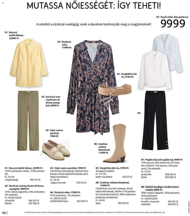 Bonprix Bonprix katalógus - Alapdarabok Keveréke 48 oldal