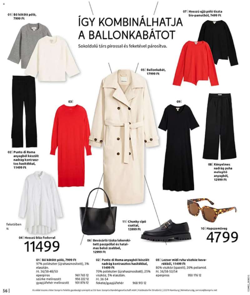Bonprix Bonprix katalógus - Alapdarabok Keveréke 58 oldal