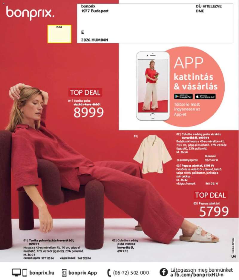 Bonprix Bonprix katalógus - Csupa Piros 100 oldal