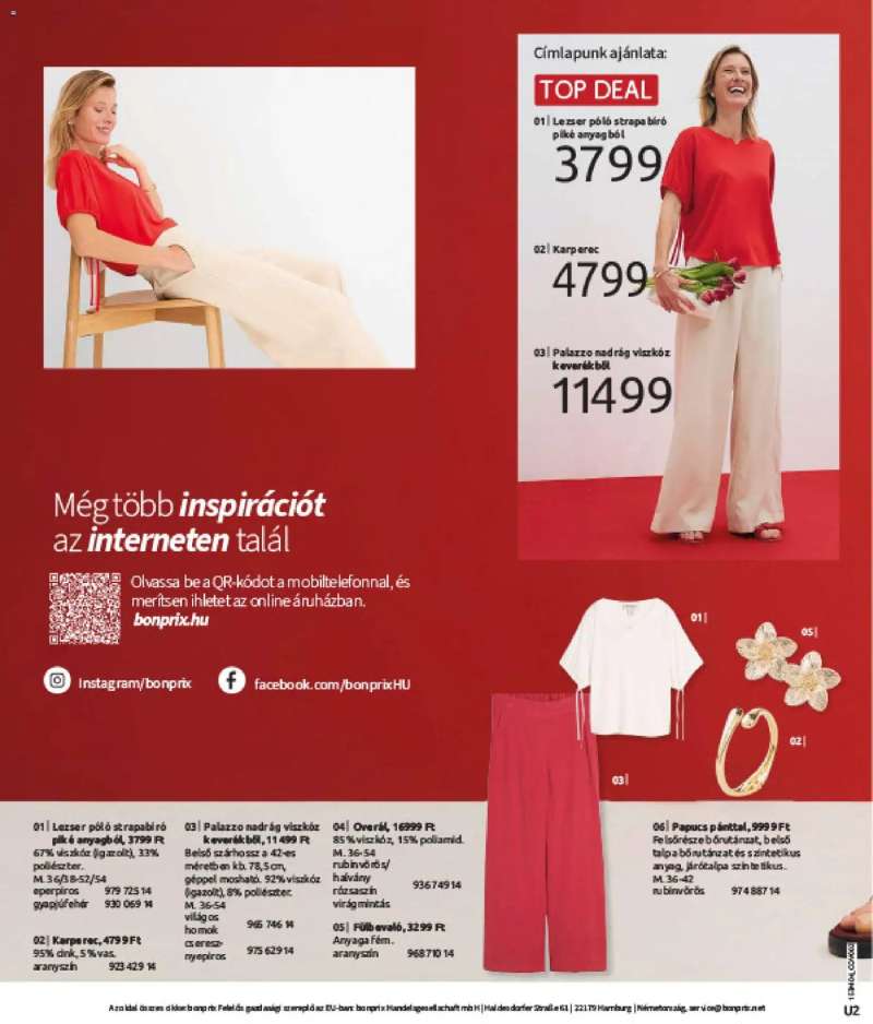 Bonprix Bonprix katalógus - Csupa Piros 2 oldal