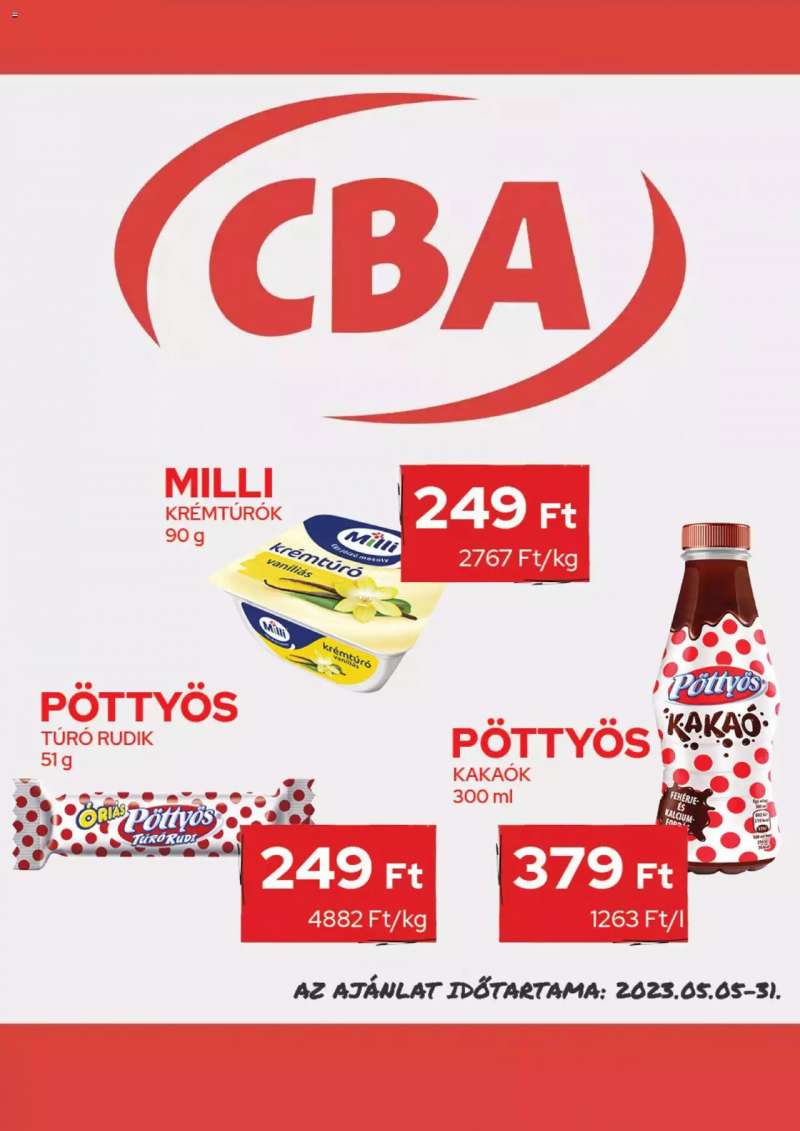 CBA Aktuális óriásplakátok 2 oldal