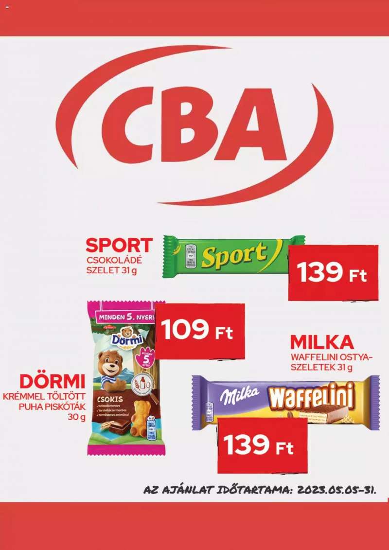 CBA Aktuális óriásplakátok 3 oldal