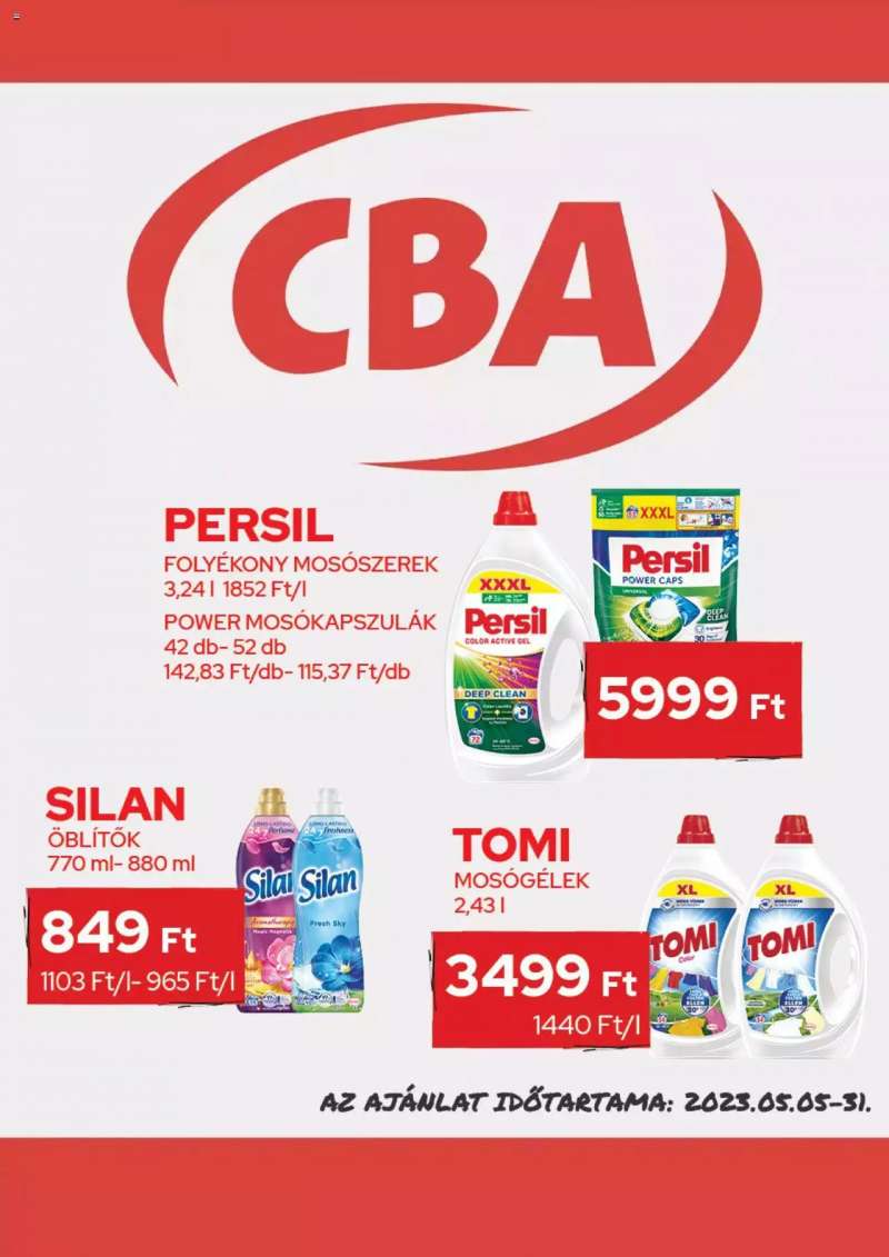 CBA Aktuális óriásplakátok 5 oldal
