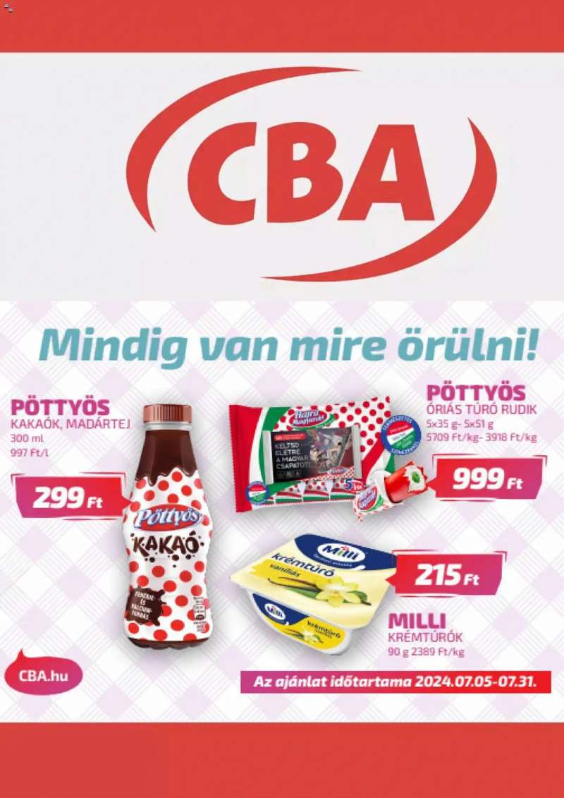 CBA Akciós újság CBA 3 oldal
