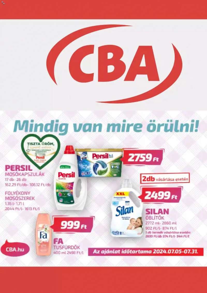 CBA Akciós újság CBA 4 oldal