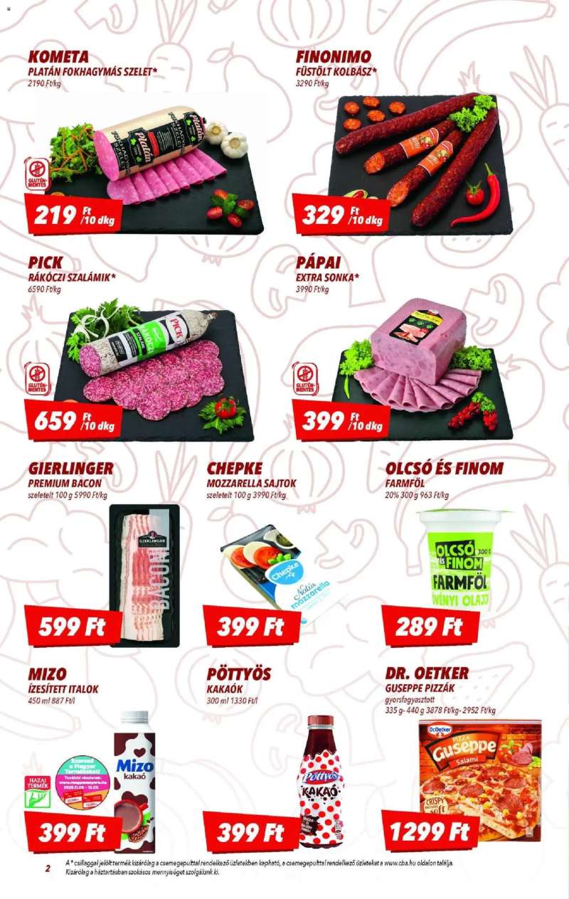 CBA Akciós újság CBA 2 oldal