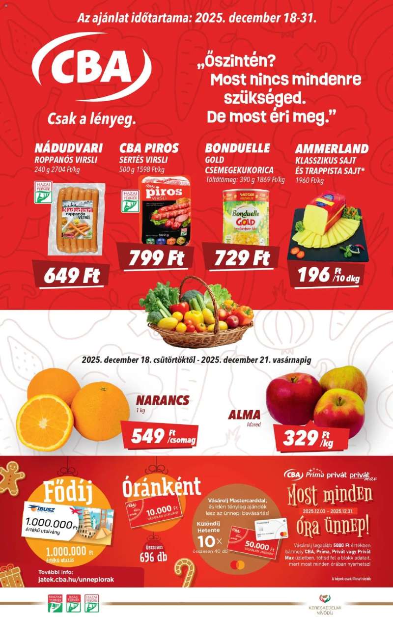 CBA Akciós újság CBA 1 oldal