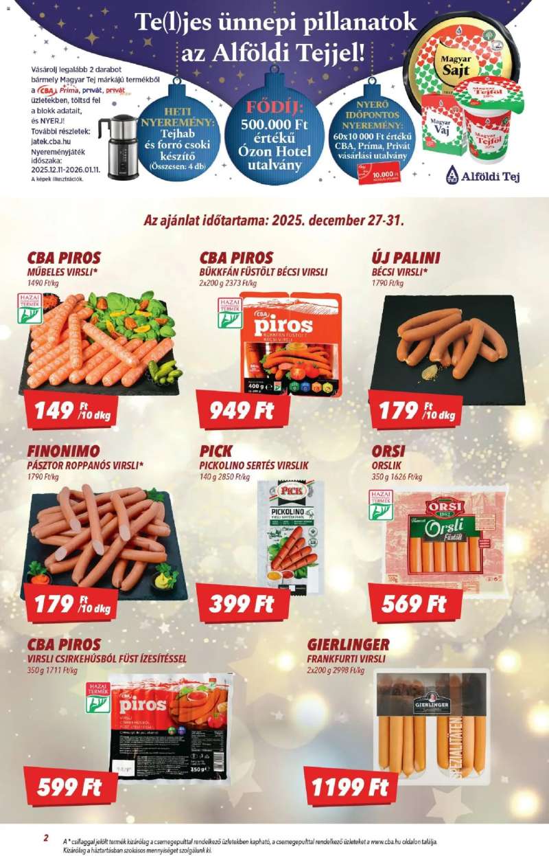 CBA Akciós újság CBA 2 oldal