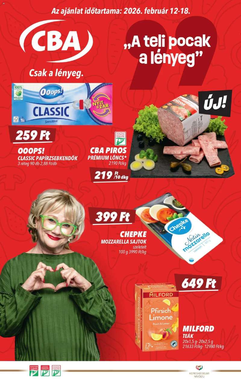 CBA Akciós újság CBA 1 oldal