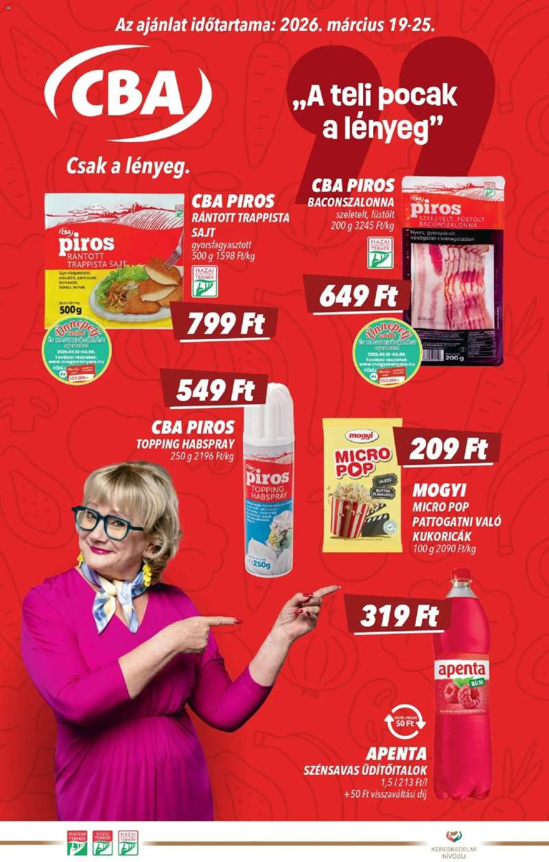 CBA CBA akciós újság 1 oldal