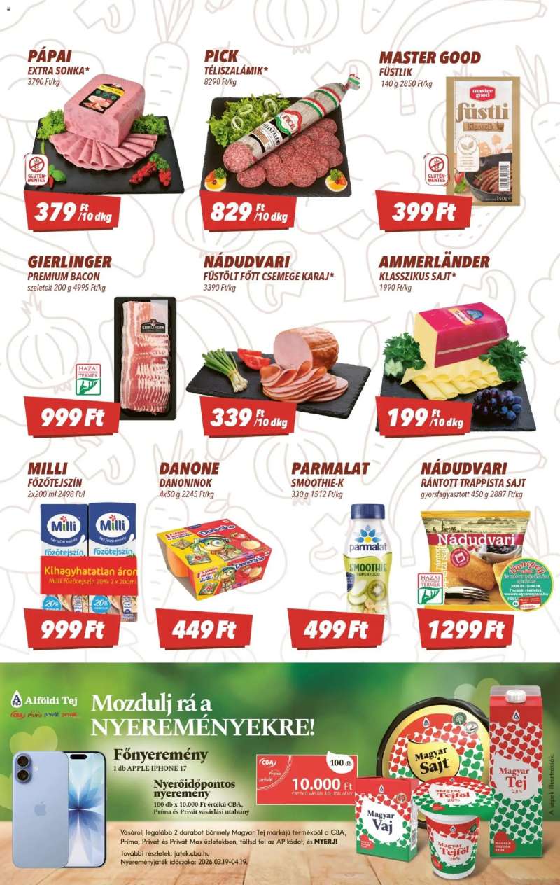 CBA CBA akciós újság 2 oldal