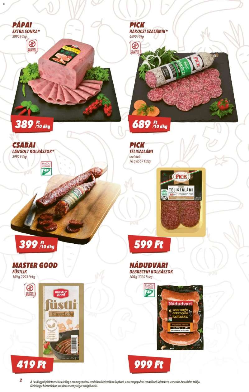 CBA CBA akciós újság 2 oldal