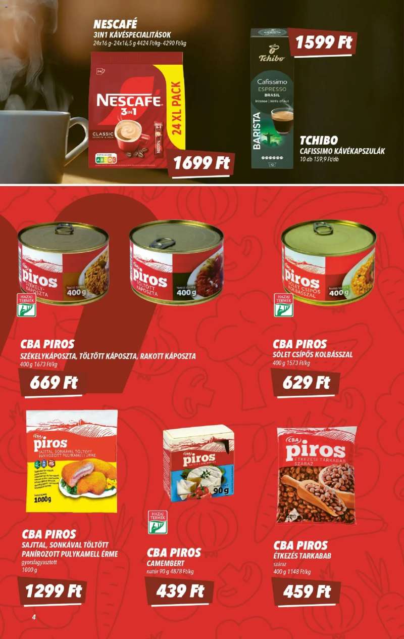 CBA CBA akciós újság 4 oldal