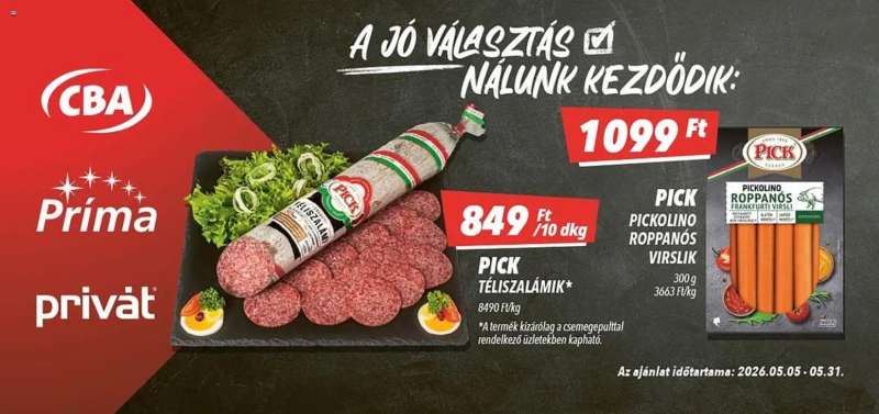CBA CBA Aktuális óriásplakátok 3 oldal