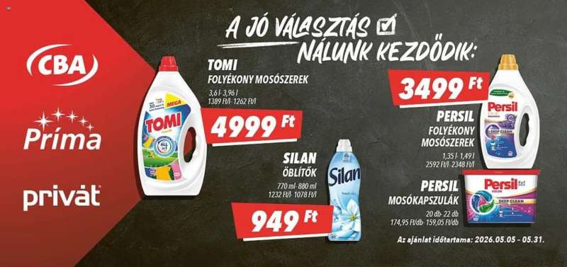 CBA CBA Aktuális óriásplakátok 5 oldal