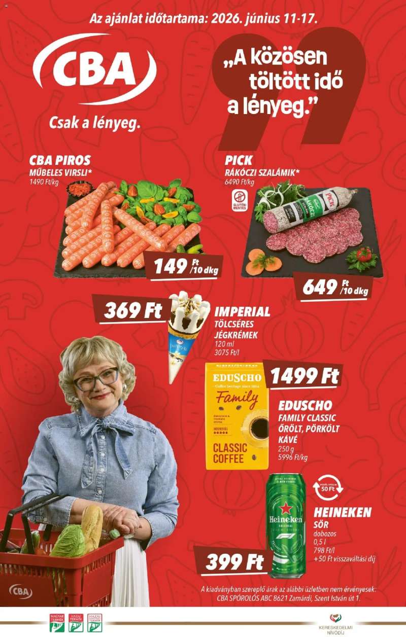 CBA CBA akciós újság 1 oldal