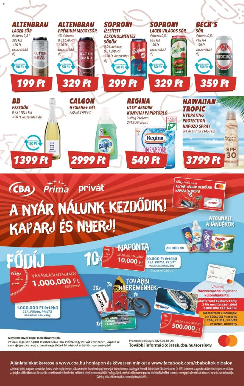 CBA CBA akciós újság 8 oldal