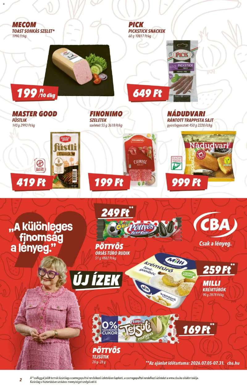 CBA CBA akciós újság 2 oldal