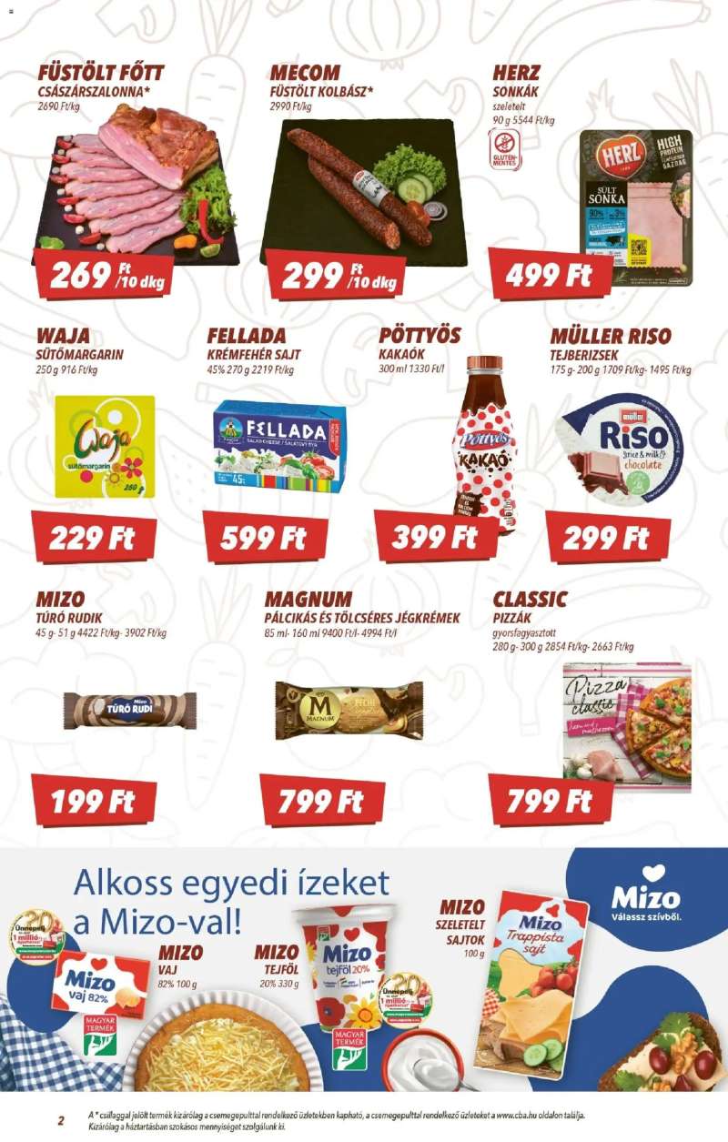 CBA CBA akciós újság 2 oldal