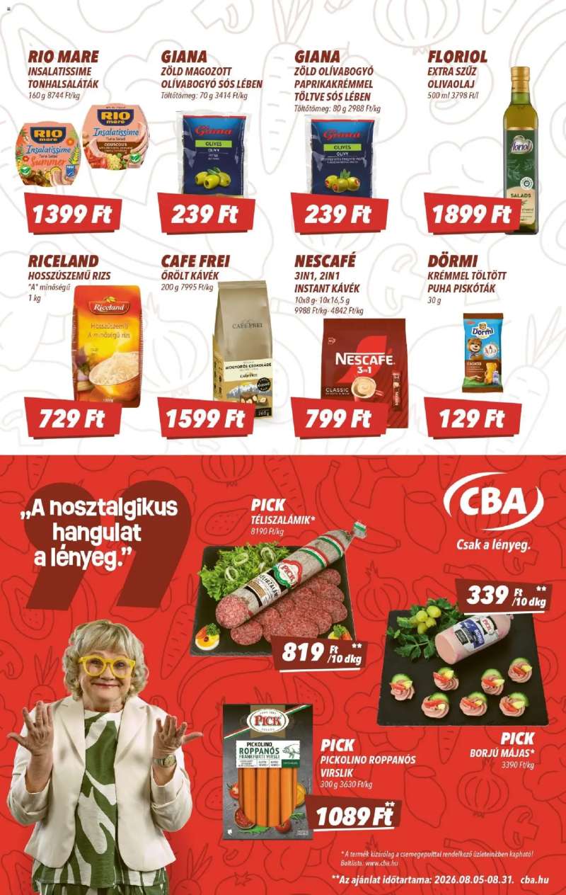 CBA CBA akciós újság 3 oldal