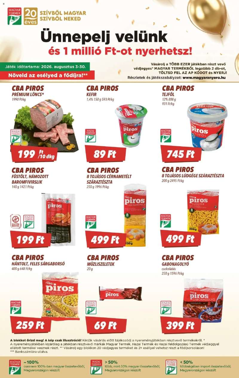 CBA CBA akciós újság 4 oldal