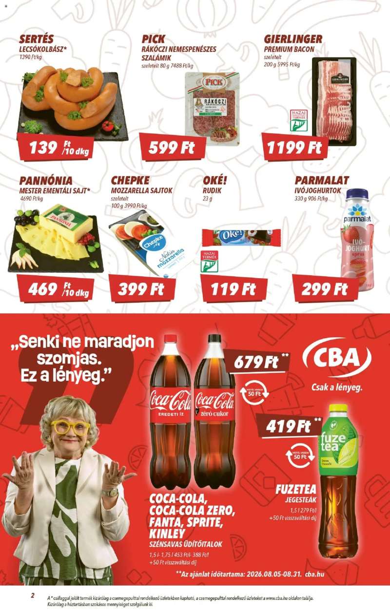 CBA CBA akciós újság 2 oldal