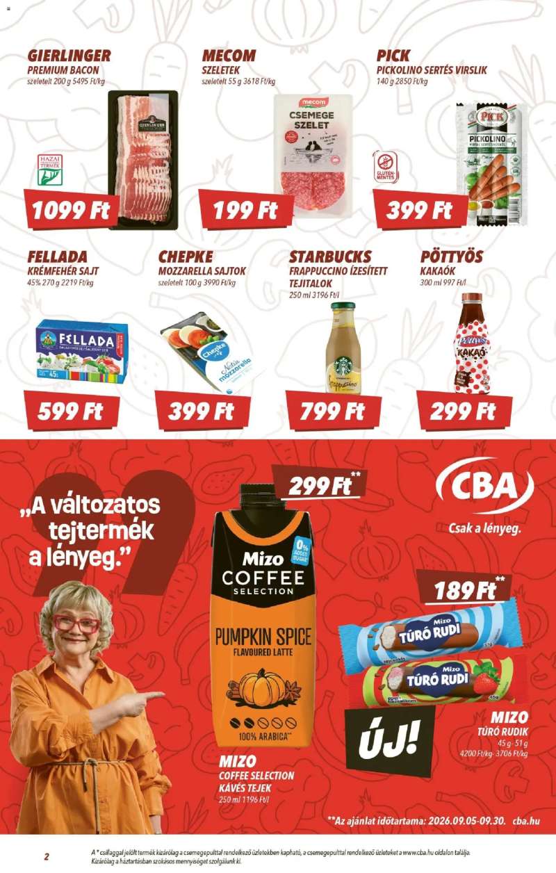CBA CBA akciós újság 2 oldal