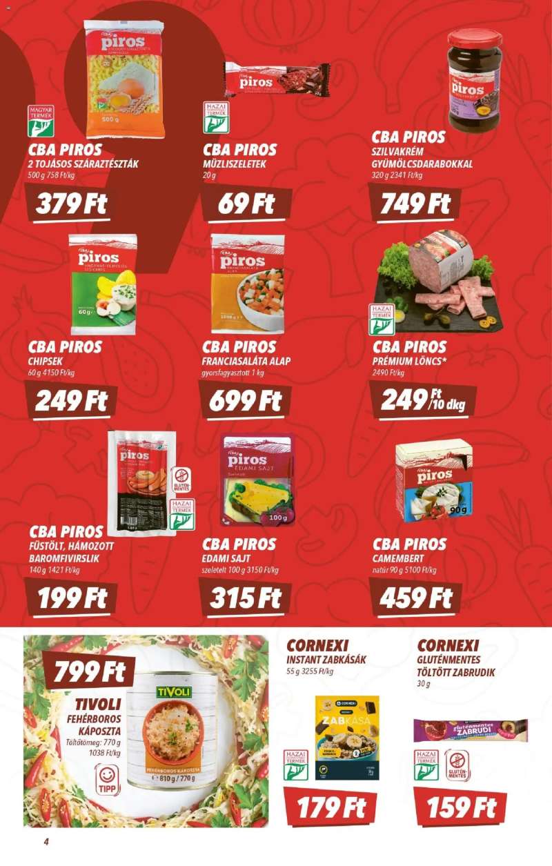 CBA CBA akciós újság 4 oldal