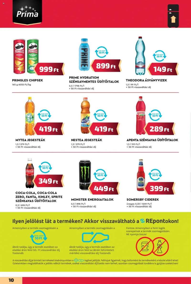 CBA Príma Akciós újság CBA Príma 10 oldal