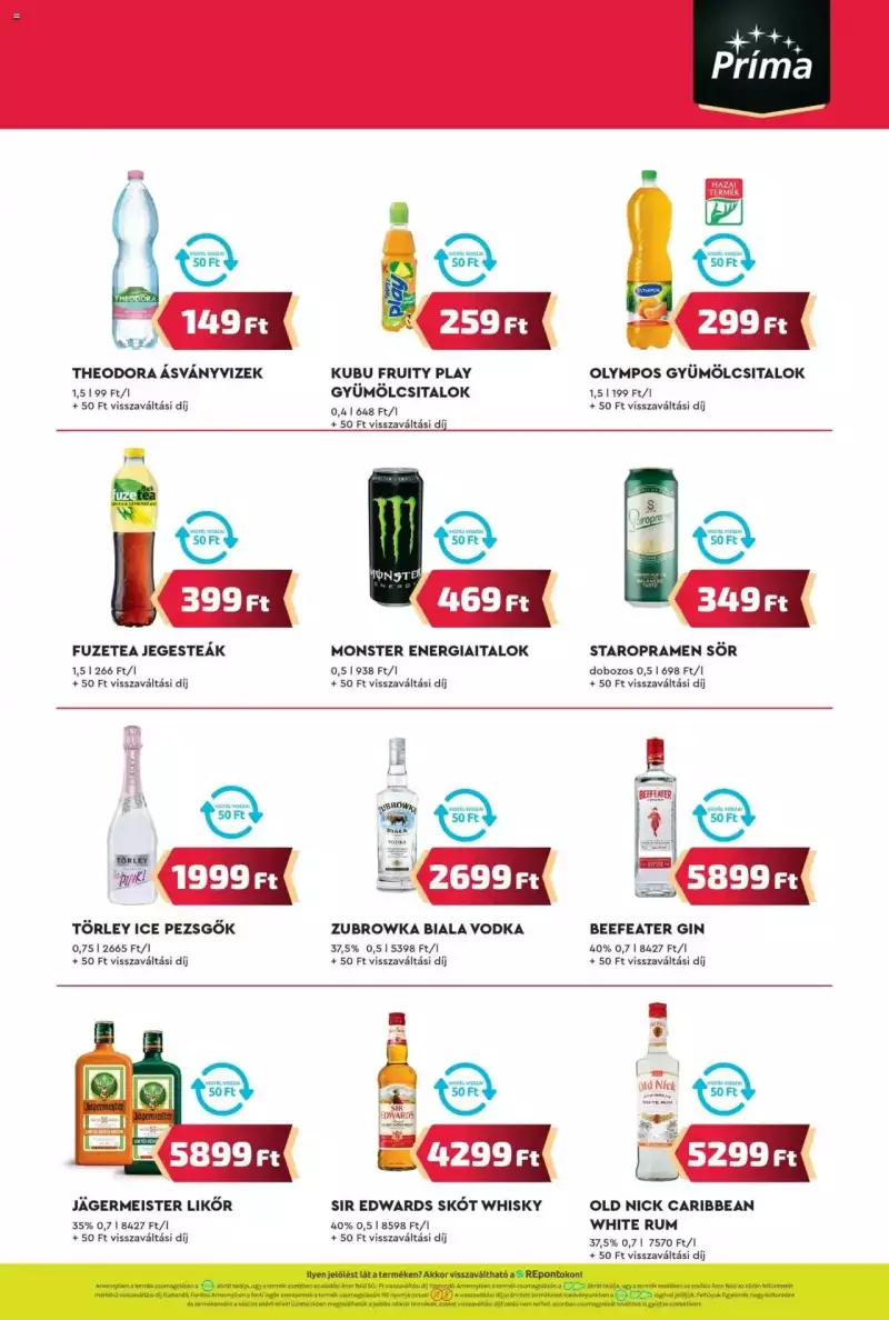 CBA Príma Akciós újság CBA Príma 11 oldal