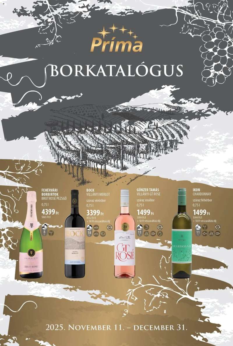 CBA Príma Borkatalógus 1 oldal