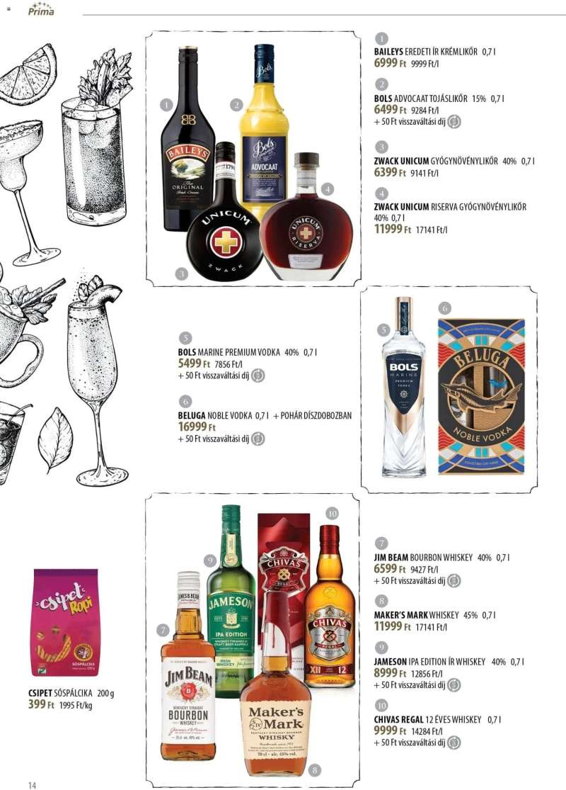 CBA Príma Borkatalógus 14 oldal