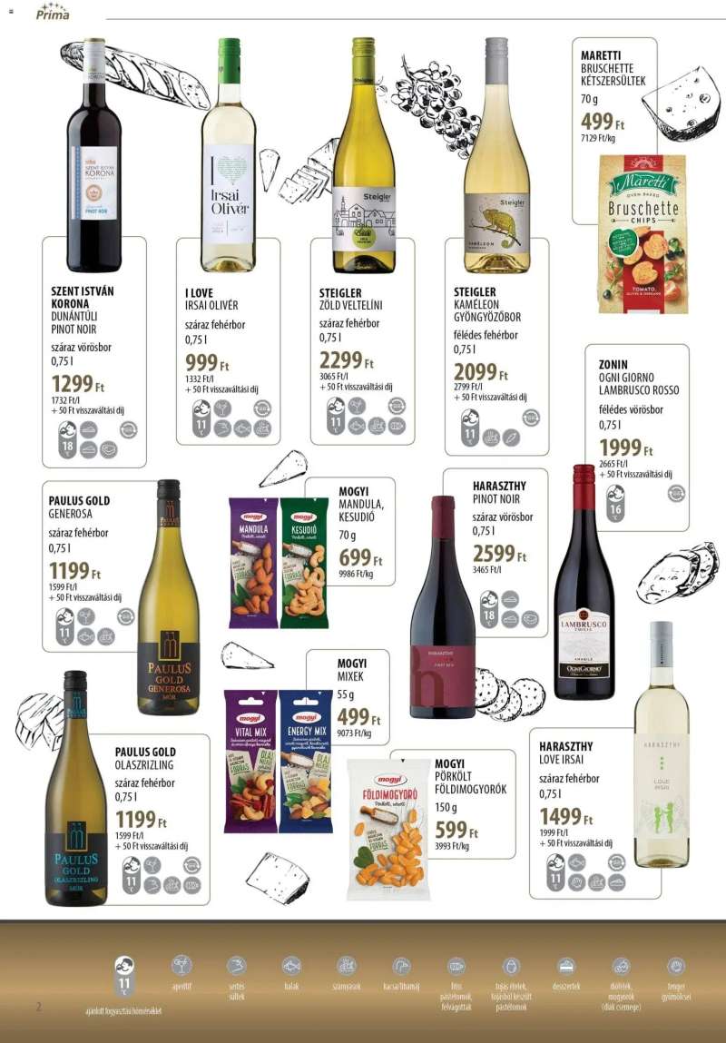 CBA Príma Borkatalógus 2 oldal