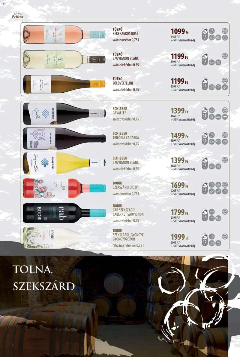 CBA Príma Borkatalógus 6 oldal