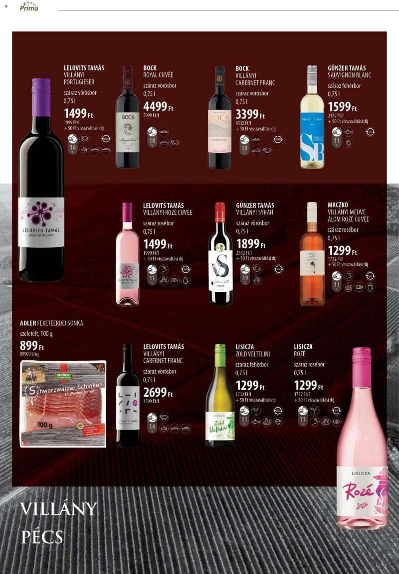 CBA Príma Borkatalógus 8 oldal