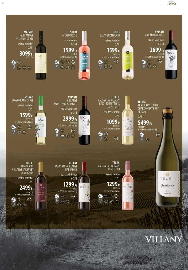 CBA Príma Borkatalógus 9 oldal
