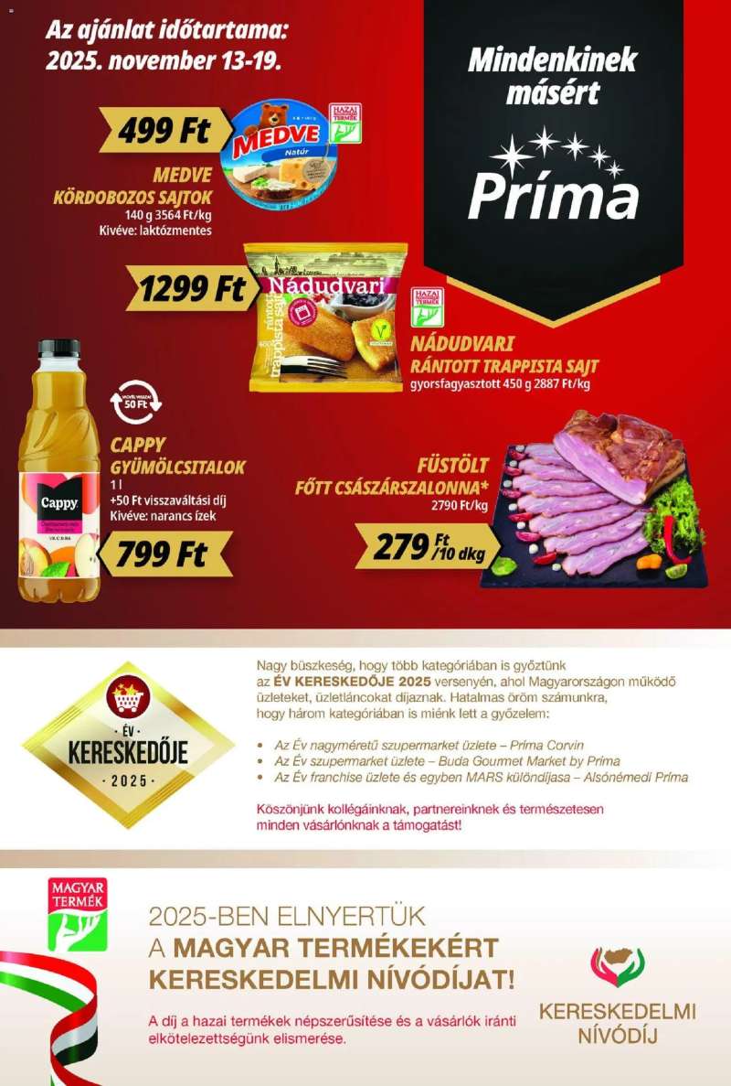 CBA Príma Akciós újság CBA Príma 1 oldal