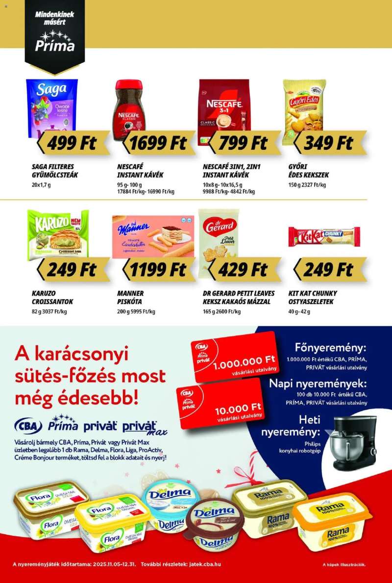 CBA Príma Akciós újság CBA Príma 10 oldal