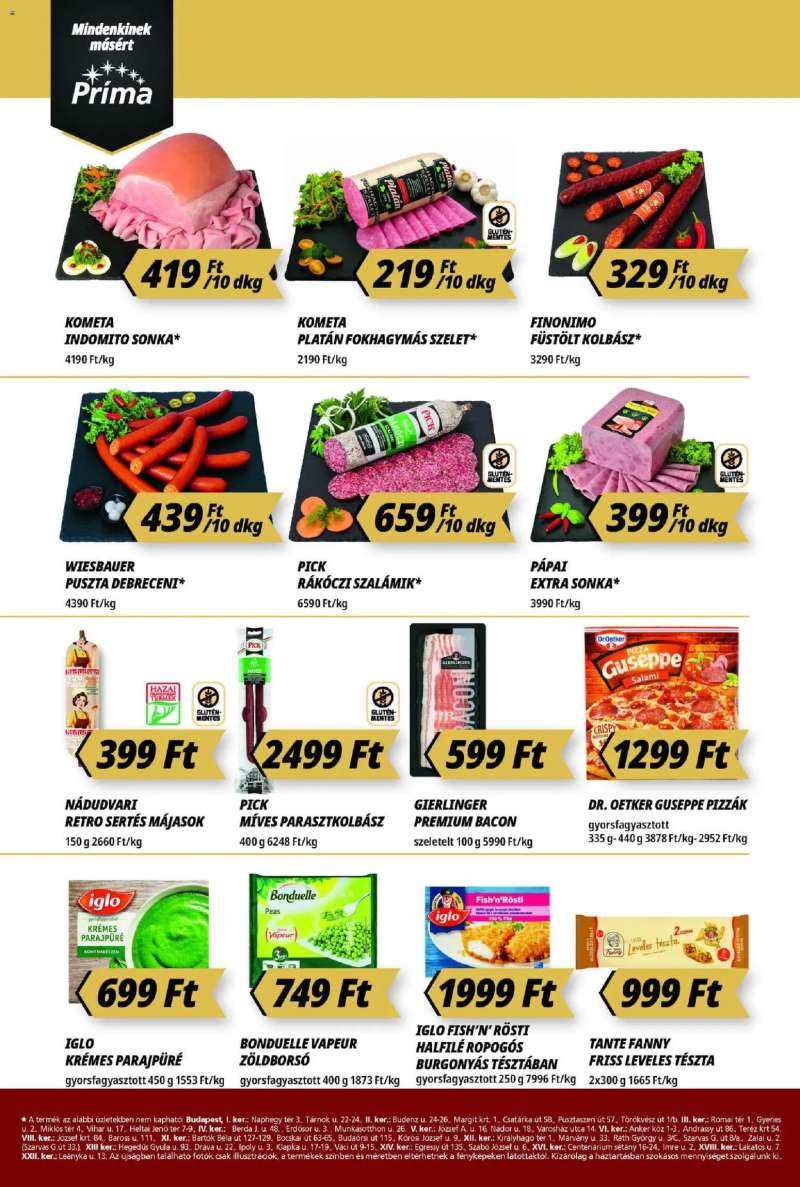 CBA Príma Akciós újság CBA Príma 2 oldal