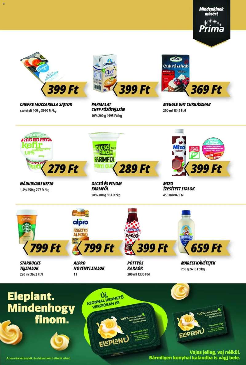 CBA Príma Akciós újság CBA Príma 3 oldal