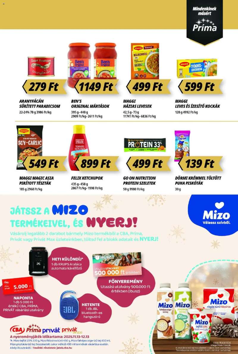 CBA Príma Akciós újság CBA Príma 9 oldal