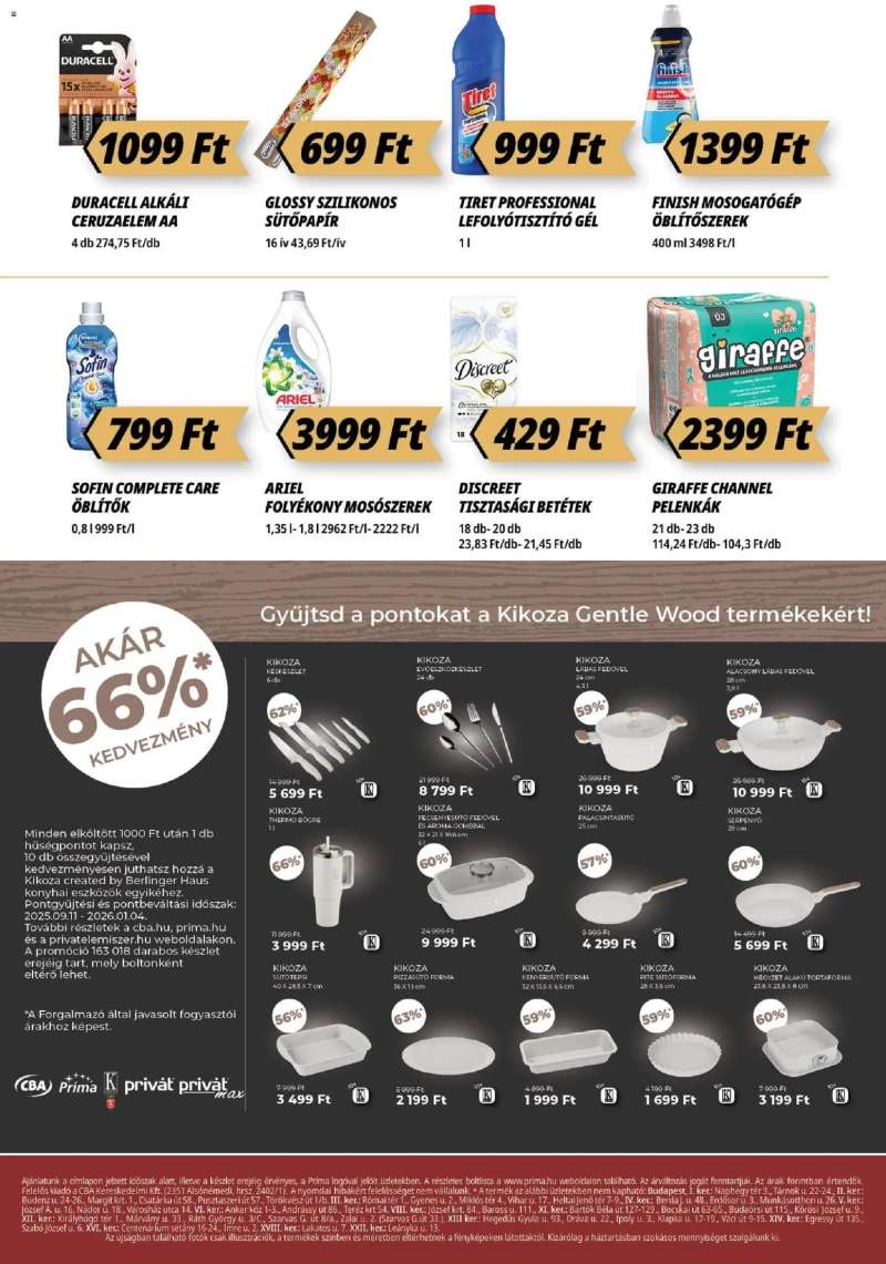 CBA Príma Akciós újság CBA Príma 12 oldal