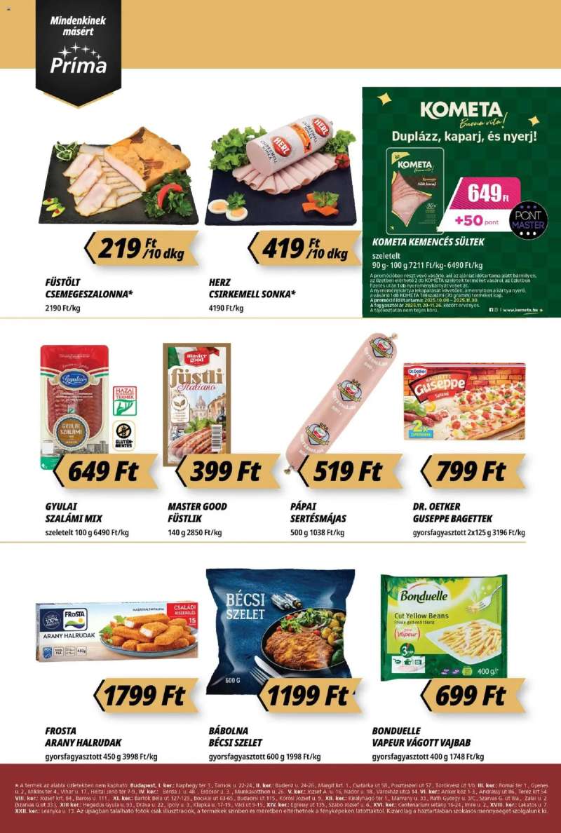 CBA Príma Akciós újság CBA Príma 2 oldal