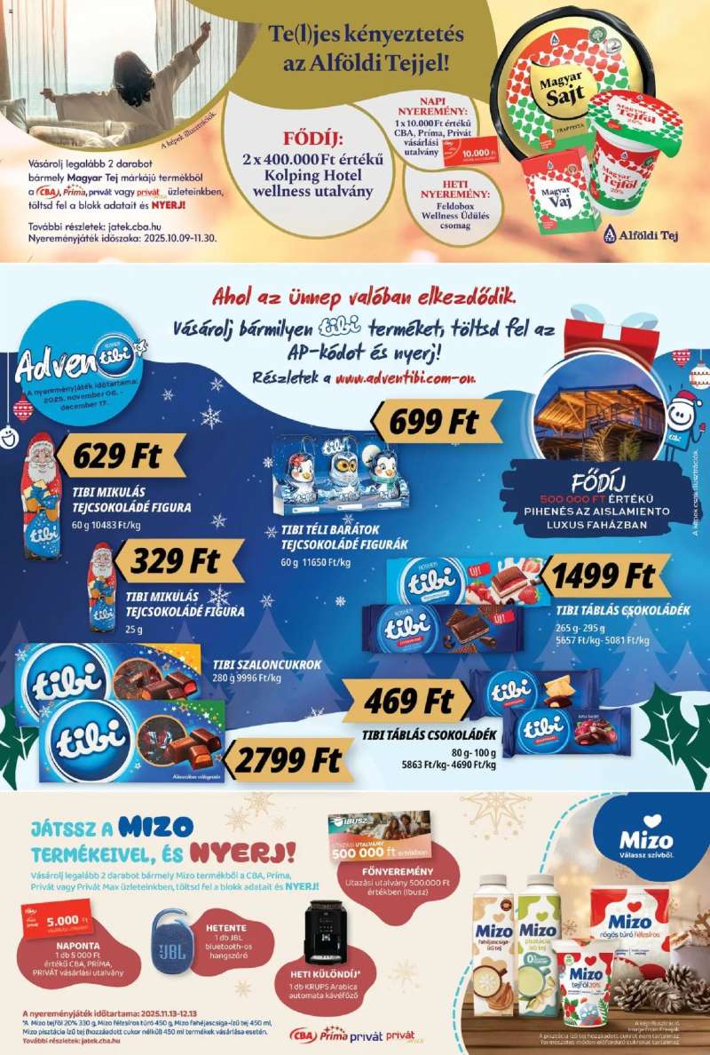 CBA Príma Akciós újság CBA Príma 4 oldal