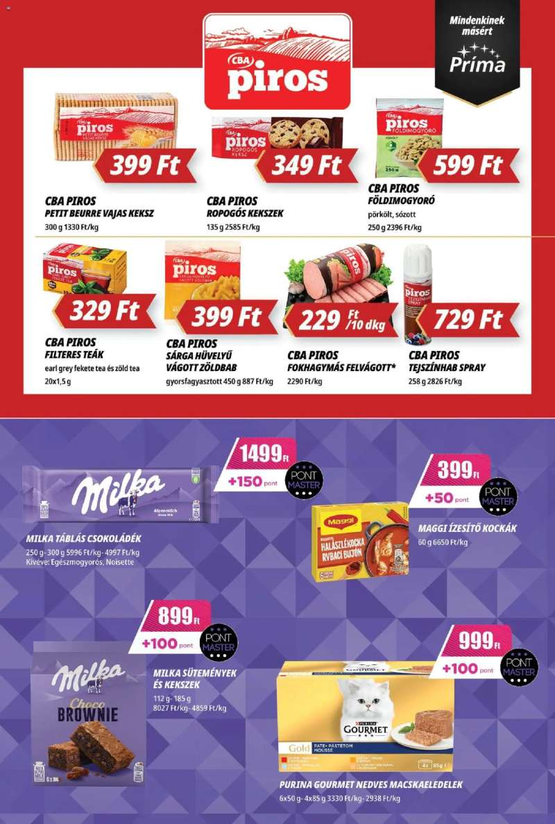 CBA Príma Akciós újság CBA Príma 7 oldal